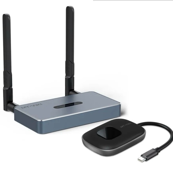 Wireless Type-C Video Transmitter and Receiver 1080P 1 in 2 Out MT-VIKI 165ft